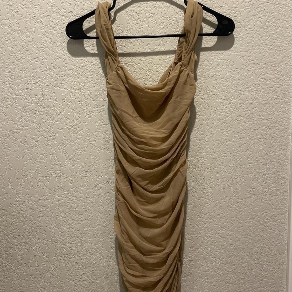 Princess polly tan charvi dress